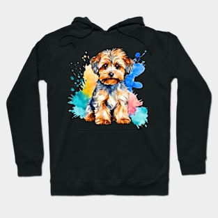 Yorkipoo Watercolor Hoodie